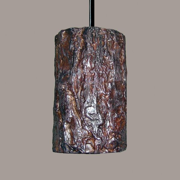 A19 Lighting Bark Pendant - Black Cord & Canopy PN20302-BCC-1LEDE26